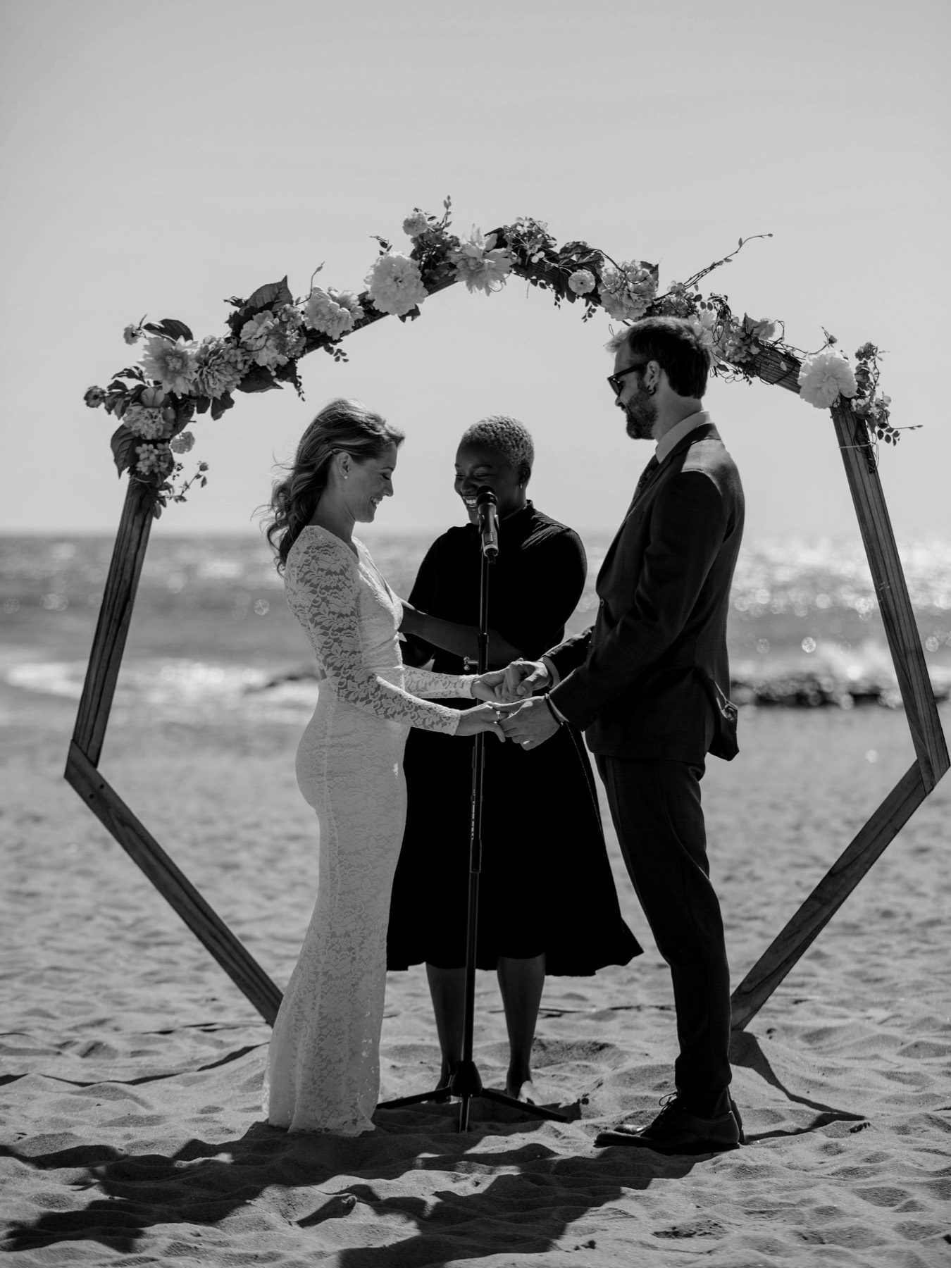 Gina + Matt wedding ceremony at Tim McLoone's Supper Club, Asbury Park NJ