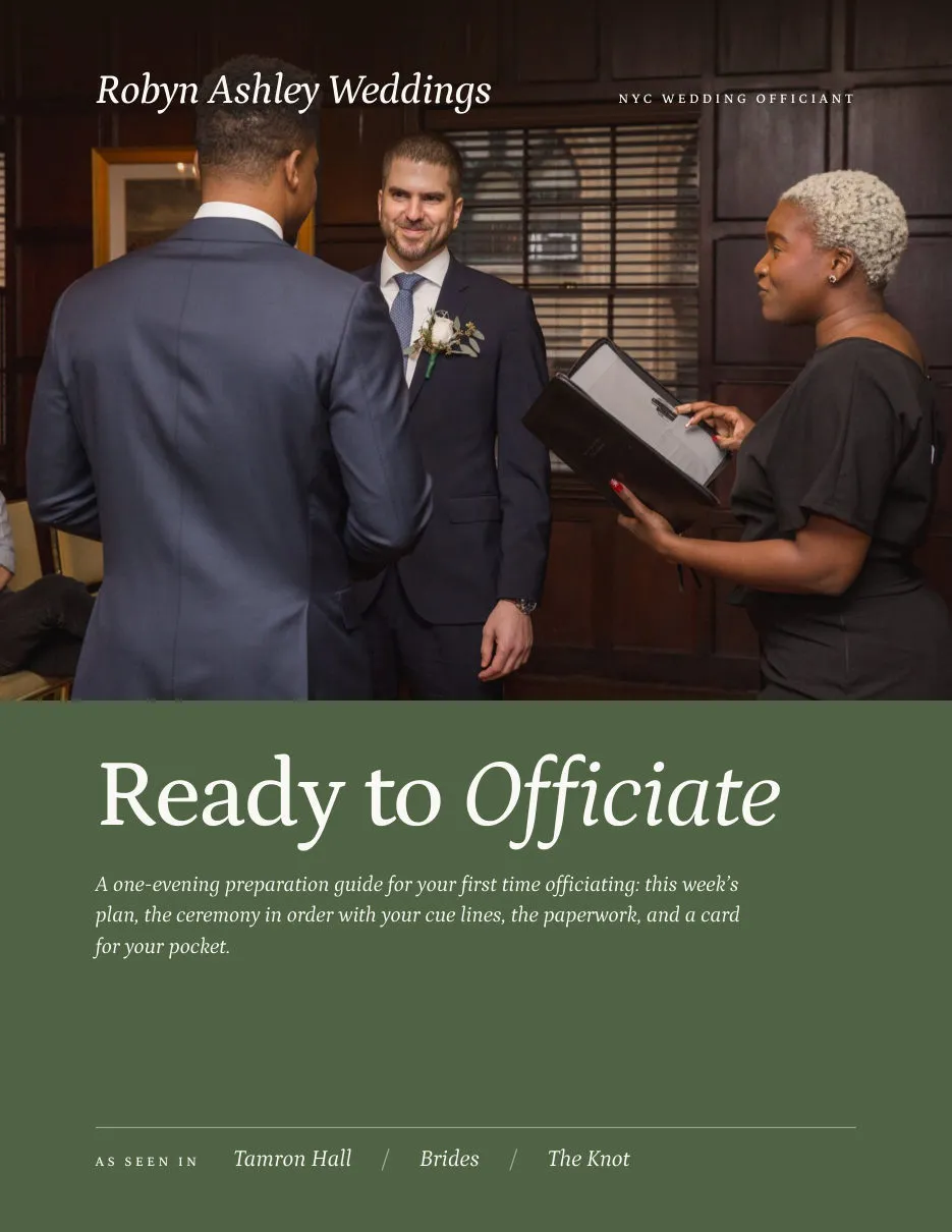 The cover of Ready to Officiate