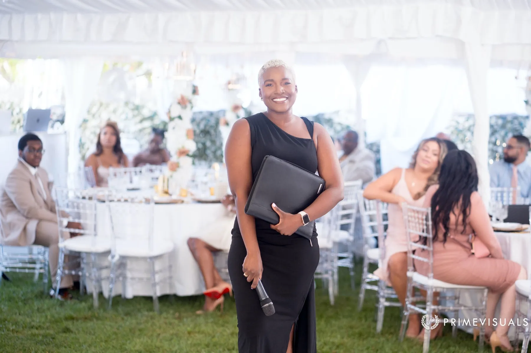 Robyn Walker, candid ceremony moment