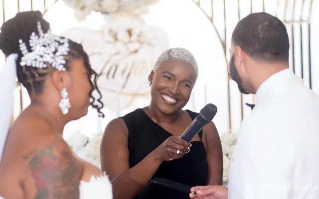 A wedding ceremony in New York